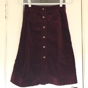 Anthropologie Holding Horses Corduroy Skirt - 2